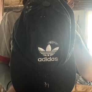 Adidas Classic Black Hat with White Emblem
